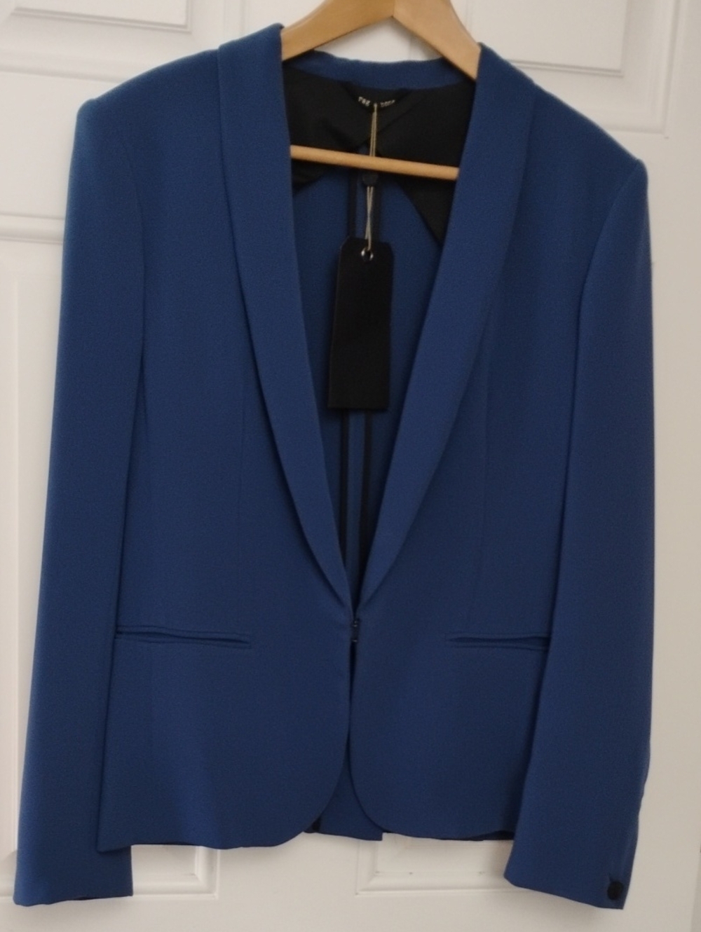 rag & bone Cobalt Blue Shawl Collar Blazer